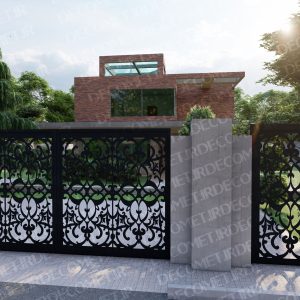درب پارکینگ فلزی CNC کد 101