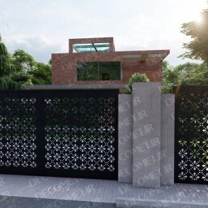 درب پارکینگ فلزی CNC کد 114