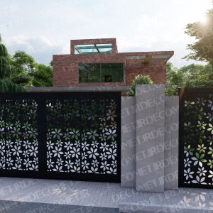 درب پارکینگ فلزی CNC کد 105