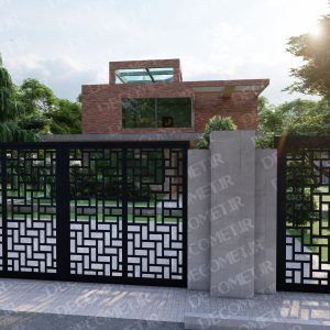 درب فلزی CNC کد 128