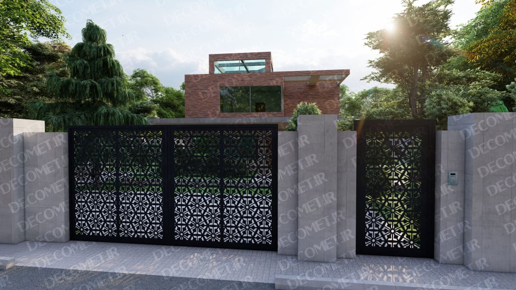 درب پارکینگ فلزی CNC کد 131